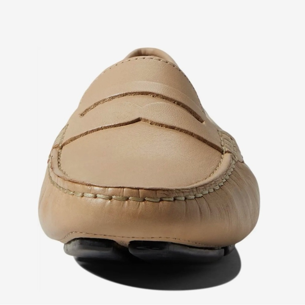 Tan leather loafers - Picture 3 of 10